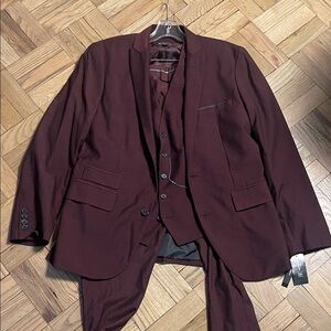 INC International Concepts Dark Red Suit size medium pants 33